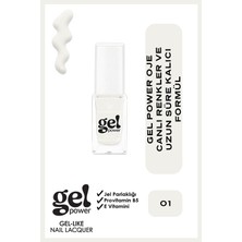 Golden Rose Gel Power Gel-Like Nail Lacquer - No: 01 - Jel Parlaklığında Oje