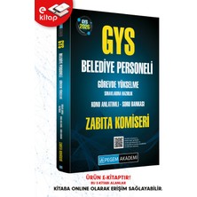 Pegem Akademi Yayıncılık 2026 Gys Belediye Personeli Görevde Yükselme Sınavlarına Hazırlık