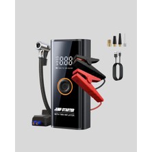 xirshop Çok Fonksiyonlu Araç Yol Yardım Kiti Jump Starter ve Lastik Pompası