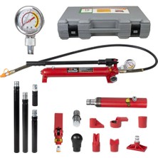Vıktec 10 Ton Oto Şase Kaporta Düzeltme Pompa Seti (Basınç Göstergeli)