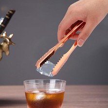 Tezel Buz Maşası Bakır | Şık Bakır Kaplama Servis Maşası – Bar & Restoran