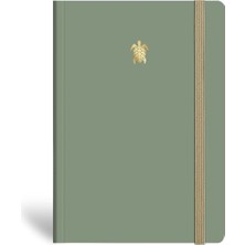 Dora Shopping Minimal Defter Çizgili Yeşil 17X24CM