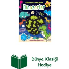 İndigo Kitap Karanlıkta Parlayan Kitaplar - Dinozorlar + Dünya Klasiği