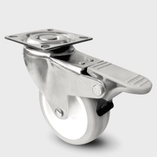 Burak Teker Burak Casters 75MM Tek Sıra Bilyeli Frenli Tekerlek 0742 Fhg