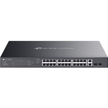 Senka Omada ES228GMP, 28 Port Gigabit, 24 Port Poe+, 2 Port Gigabit Sfp, 384W, Yönetilebilir, Metal Kasa