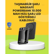 Renklime Manyetik ve Hızlı Kablosuz Şarj Güç Bankası Powerbank