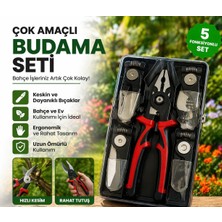 Çok Amaçlı Budama Seti – 5 Fonksiyonlu Bahçe Makası Seti