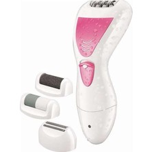 Renklime Şarjlı Epilasyon Cihazı Çok Başlıklı Ayak Bakımına Uygun Epilatör Aleti