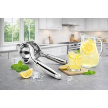 Biradlı Lüks Limon Sıkacağı | Premium Paslanmaz Narenciye Presi – Restoran & Kafe