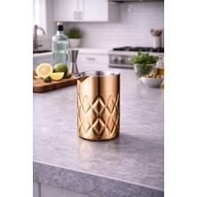 Biradlı Çelik Mixing Glass (540 Cc) (Bakır)