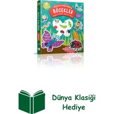 İndigo Kitap Keçeyle Oyna-Öğren - Böcekler (Ciltli) + Dünya Klasiği