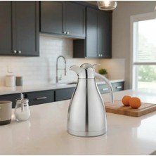 Biradlı Paslanmaz Çelik Termos 1,2 L | Sıcak & Soğuk – Restoran & Büfe