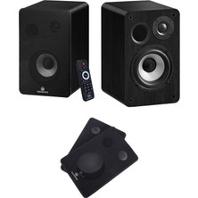 Dora Shopping RM-400BK Aktif Stüdyo Referans Monitörü 4 Inç Çift Bluetooth USB 140 Watt
