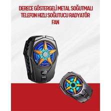 Renklime Oyunlar Için Telefon Soğutucu – 65-85 mm Uyumlu, Dijital Ekranlı