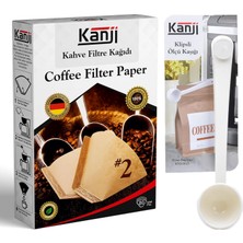 Dora Shopping Kanji Kağıdı No:2 (1x2) 80' + Klipsli Çay Ölçü Kaşığı | Demleme Seti | Ağartılmamış Doğal Kağıt | 1-