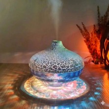 Çeşithane Kristal Küre LED Gece Lambası 3D Galaxy Işıklı Dekoratif Masaüstü Lamba