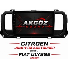 GÖZA-X Cıtroen  Jumpy Spacetourer   Fıat Ulysse Multimedya Çerçevesi  9 Inç Soketleri Içinde