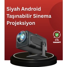 Renklime Uzun Ömürlü Lamba ve Dahili Hoparlörlü Ev Sinema Projektörü