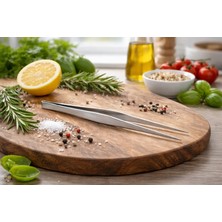 Biradlı Düz Dekor Cımbızı 20 cm | Profesyonel Şef Cımbızı – Restoran & Kafe