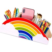 Dora Shopping Akıllı Karınca Gökkuşağı Çocuklar Için Masaüstü Kalemlik Kalem Kutusu Organizer Gökkuşağı