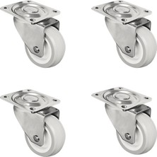 Burak Teker Burak Casters 50MM Tek Sıra Bilyeli Tekerlek 0542ZHG-4 Adet
