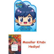 İthaki Yayınları Pixel Art Zamanı – Çıkartmalı Boyama Kitabı + Masallar