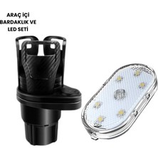 Renklime Bardak Tutucu ve Manyetik LED Ambiyans Işığı 2’li Set