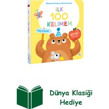 İndigo Kitap Ilk 100 Kelimem - Hayvanlar (Pencereli Dokun-Hisset) (Ciltli) + Dünya Klasiği