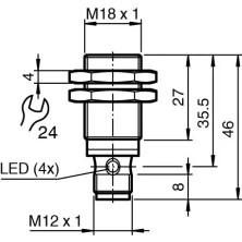 Pepperl+Fuchs 326161-0095 -  NBB8-18GM30-E2-V1-  Pepperl-Fuchs
