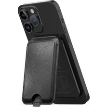 Dora Shopping X-Level Magsafe Ile Uyumlu Deri Kartlık, Iphone 12/13/14/15/16 Modelleri ile Uyumlu, 5 Kart Kapasite