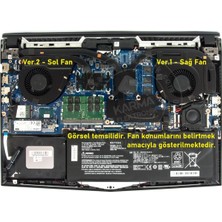 Afila Casper Excalibur G780.1075-B1J0X-B Uyumlu Notebook Gpu, Ekran Kartı Fanı (Sağ Fan)