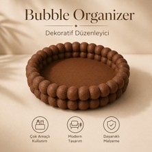 Pl Dizayn Bubble Organizer Dekoratif Düzenleyici 16 cm Çok Amaçlı Makyaj Organizeri Anahtarlık ve Mum Altlığı