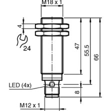 Pepperl+Fuchs 326161-0087  - NBB8-18GM50-E2-V1 - Pepperl-Fuchs