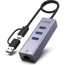 Unitek 4-in-1 Ethernet Hub (Y-3088B)