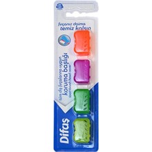 2 Adet Difaş Diş Fırça Kabı 4'lü