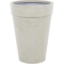 Hafif Beton Saksı Lavanta Krem (M) 40X55