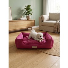 Patitex Premium Dokuma Kumaş Kedi Köpek Yatağı - Ortopedik Minderli ve Uzun Ömürlü Evcil Hayvan Yatağı