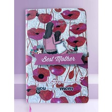 Mundy Dikkat ⚠️ Hafif Deformeli Anneler Günü Özel Uv Baskılı A5 Defter 💖 Yumuşak Deri Kapaklı Çizgili Ajanda Defter 📖 80 Yaprak Tarihsiz Not Defteri Anneye Hediye 🎁 (Kod:17)