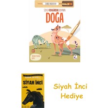 İndigo Kitap Suyla Rengarenk Boyama - Doğa + Siyah Inci