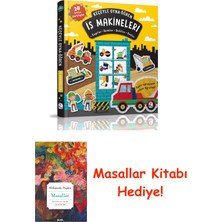 İndigo Kitap Keçeyle Oyna-Öğren - Iş Makineleri (Ciltli) + Masallar