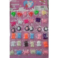 5 Adet Mini Sukuşiler Stres Giderici Oyuncak Squishy 4-5 cm