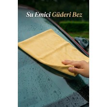 Sihirli Mop Su Emici Güderi Bez Iz Bırakmaz Cam Ayna Kurulama Bezi 40X40CM 1 Adet