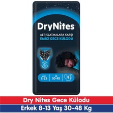 Huggies Drynites Erkek 8-13 Yaş Emici Gece Külodu 30-48 kg 9 Adet