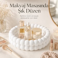 Pl Dizayn Bubble Organizer Dekoratif Düzenleyici 16 cm Çok Amaçlı Makyaj Organizeri Anahtarlık ve Mum Altlığı