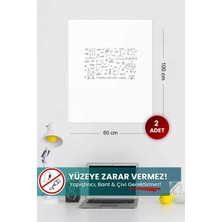 Özbience Yapışkansız Beyaz Akıllı Kağıt, 60X100 Cm, 2'li Set, Sihirli ve Inovatif