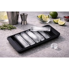 Biradlı Silikon Çubuk Buz Kalıbı 24X11 cm | Uzun Buz Çubuğu Yapma – Bar & Kokteyl