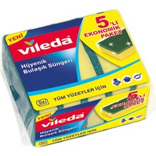 2 Adet Vileda Sünger 5'li Eko Düz Paket
