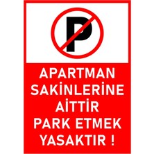 online shopping dsg store Apartman Park Yasak Kendinden Yapışkanlı Folyo A4