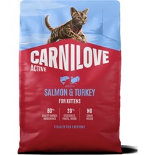 Carnilove  Active Tahılsız Yavru Kediler Için Somon & Hindi Etli Kuru Mama 6 kg