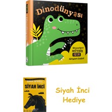 İndigo Kitap Dino Dünyası - Neon Renkler (Ciltli) + Siyah Inci